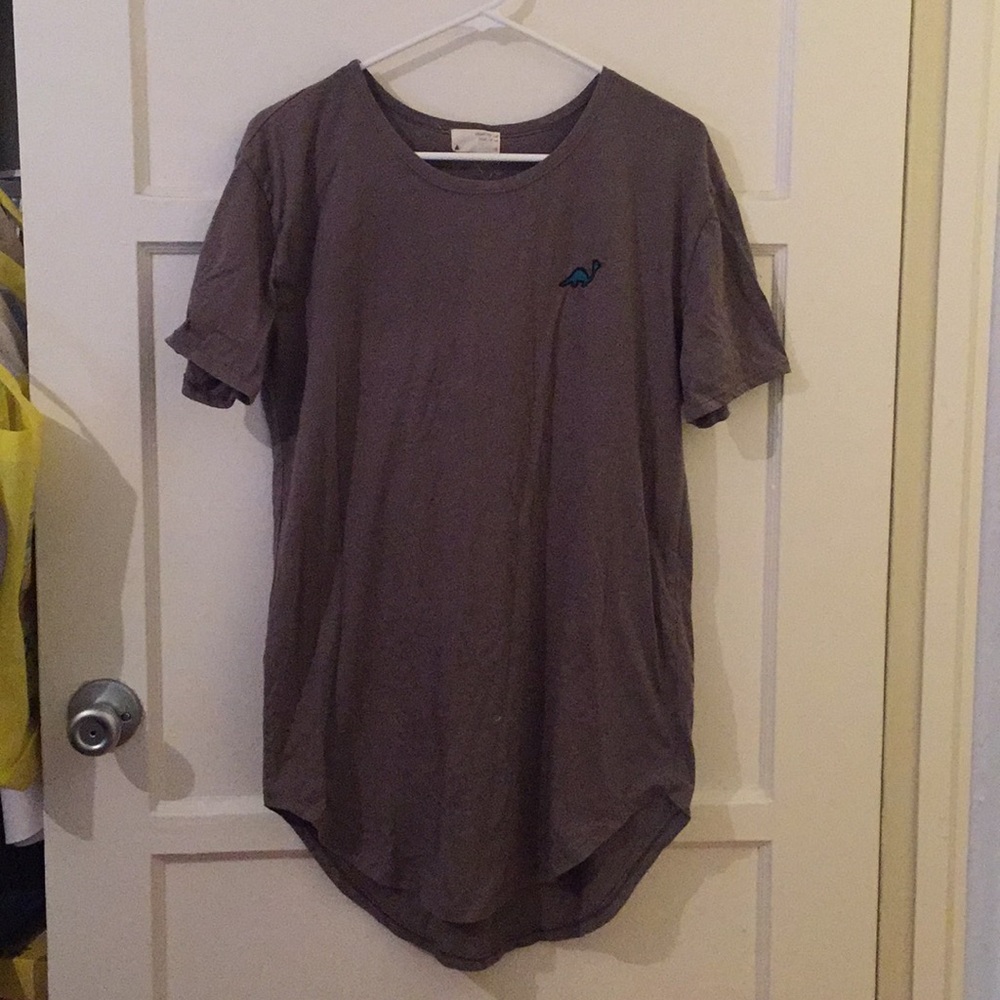 Simple dinosaur shirt dress